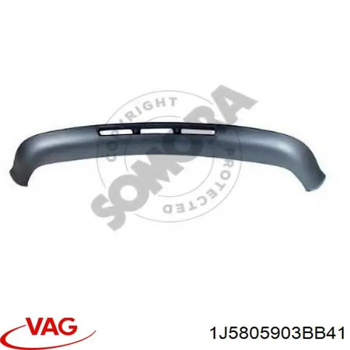 Спойлер переднего бампера VAG 1J5805903BB41 цена, от 13.94 USD