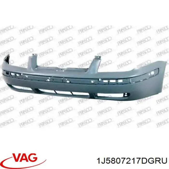 Передний бампер 1J5807217DGRU VAG