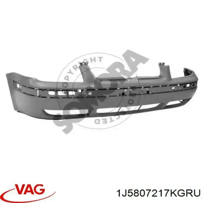 1J5807217KGRU VAG Бампер передний в сборе