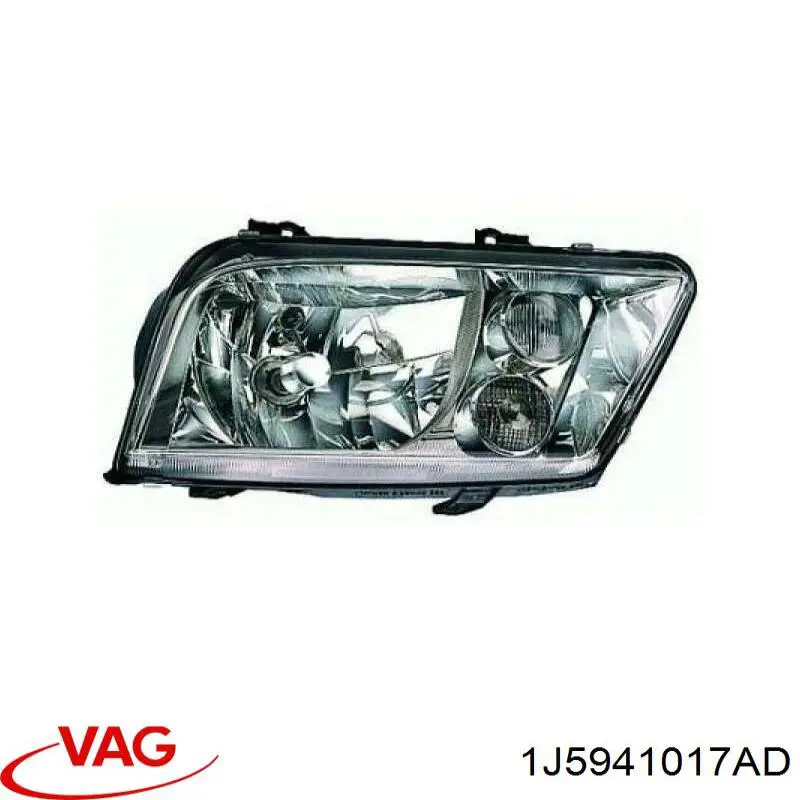 Фара левая VAG 1J5941017AD цена, от 66.39 USD