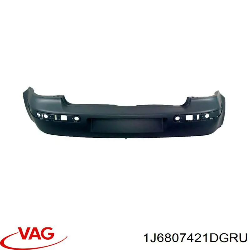 Задний бампер 1J6807421DGRU VAG