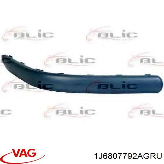 Купить 1J6807792AGRU VAG Накладка бампера заднего правая