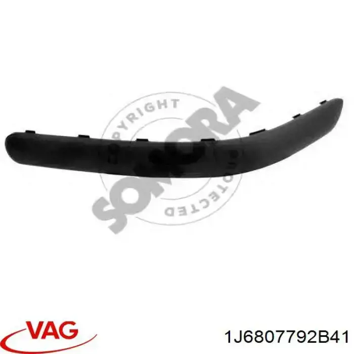 Накладка бампера заднего правая VAG 1J6807792B41 цена, от 5.40 USD