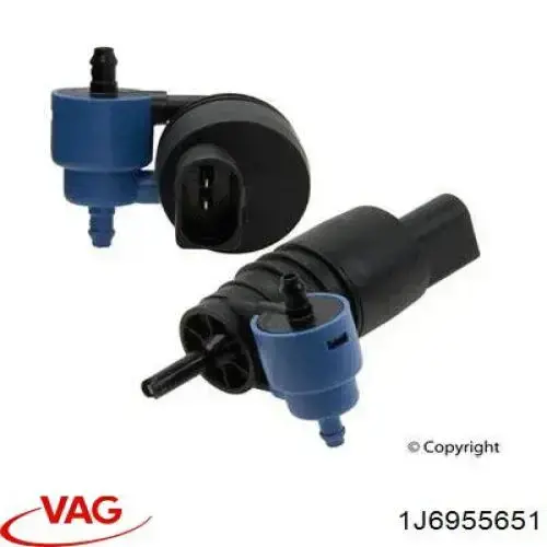 Compre 1J6955651 VAG Bomba de motor de fluido para lavador de vidro dianteiro/traseiro