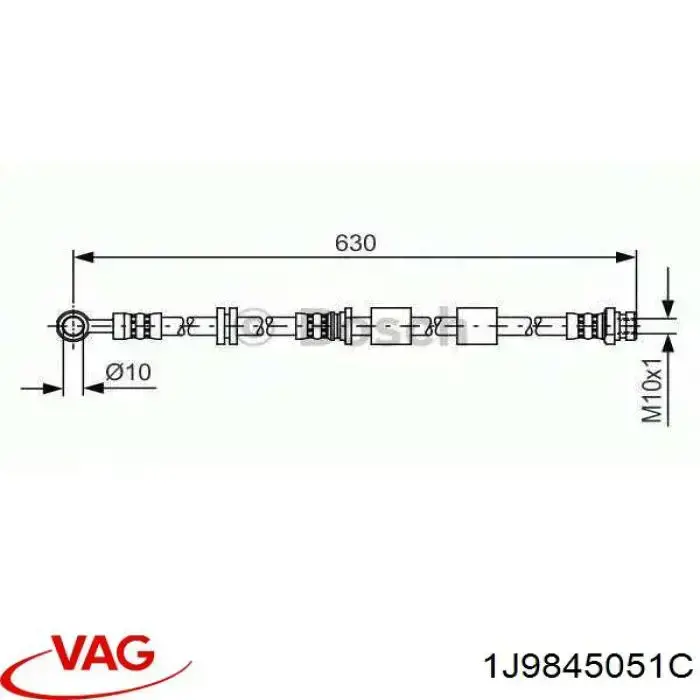 Купить 1J9845051C VAG Стекло ляды
