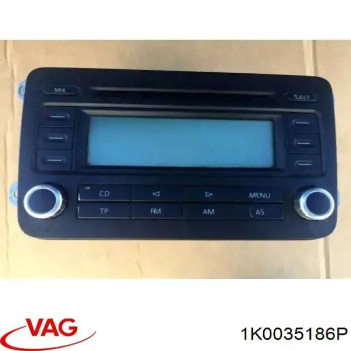 1K0035186P VAG магнитола (радио am/fm)