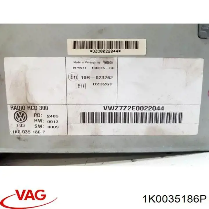 Магнитола (радио AM/FM) Volkswagen Passat B6 седан (3C2) (2005 - 2011) цена, от 16.98 USD