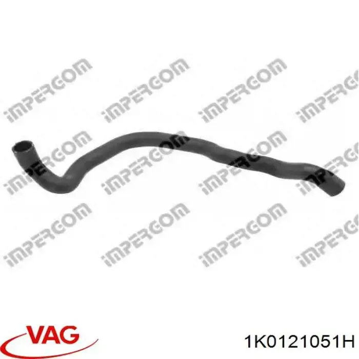 Купить 1K0121051H VAG Шланг радиатора охлаждения нижний