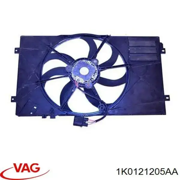1K0121205AG VAG диффузор радиатора охлаждения
