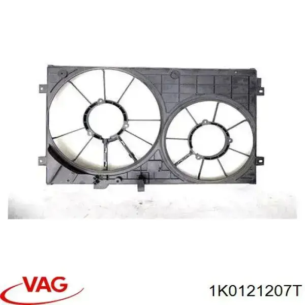 1K0121207T VAG difusor do radiador de esfriamento