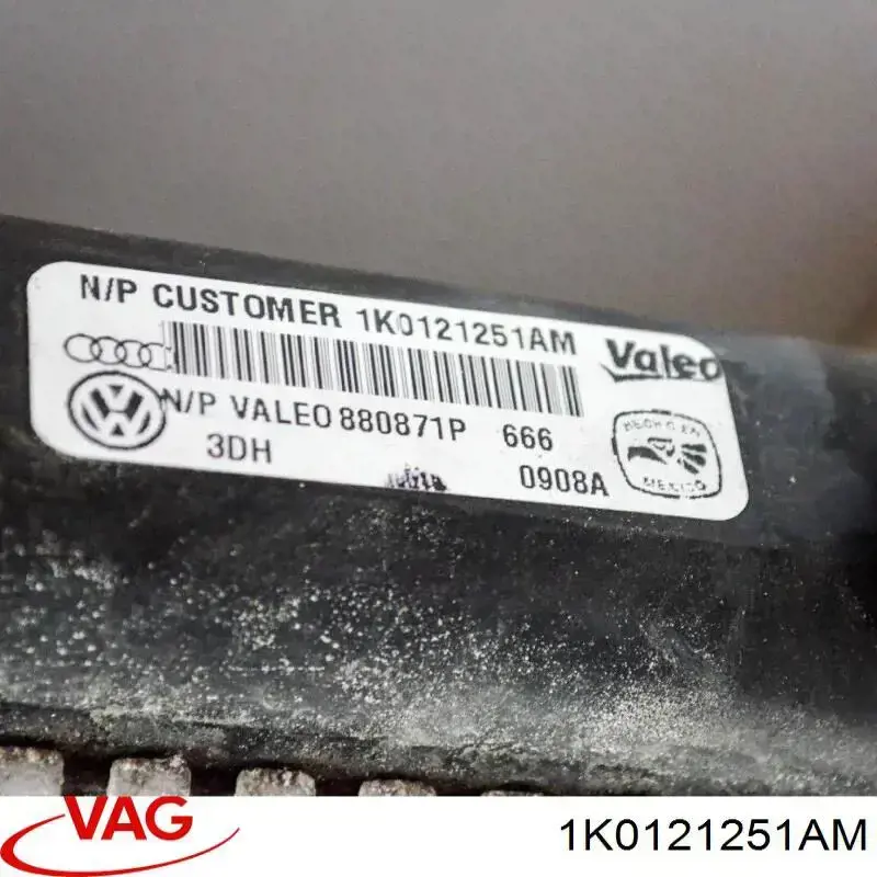 Радиатор охлаждения двигателя VAG 1K0121251AM цена, от 44.34 USD