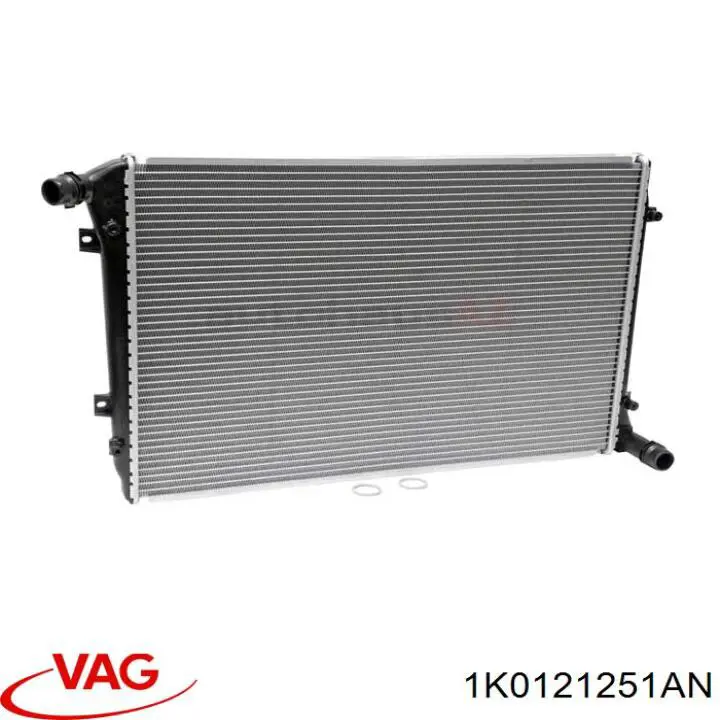 1K0121251AN VAG radiador de esfriamento de motor