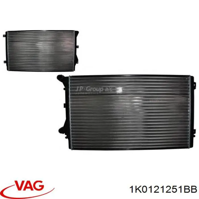 1K0121251BB VAG радиатор