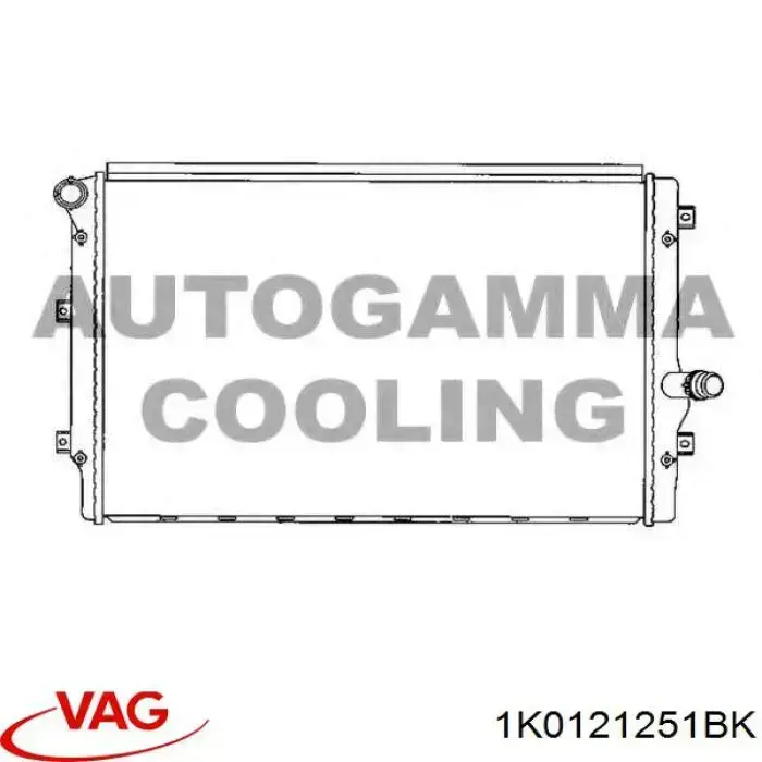 Радиатор 1K0121251BK VAG