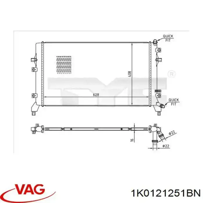1K0121251BN VAG/Skoda
