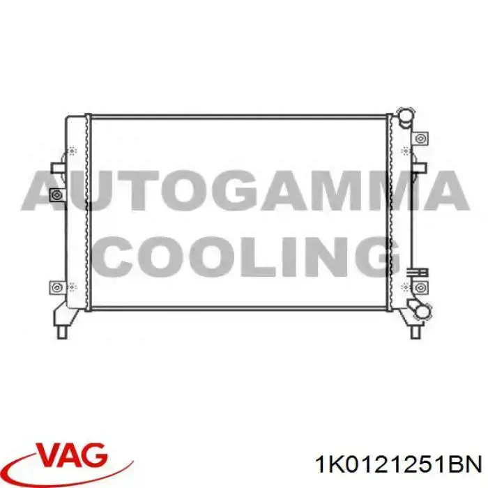 Радиатор охлаждения VAG 1K0121251BN