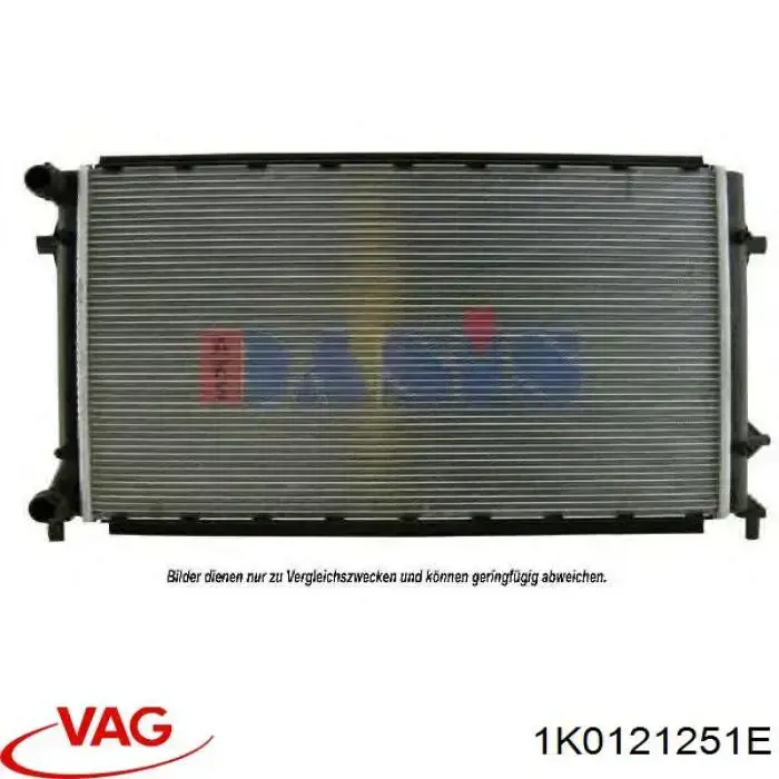 1K0121251E VAG радиатор