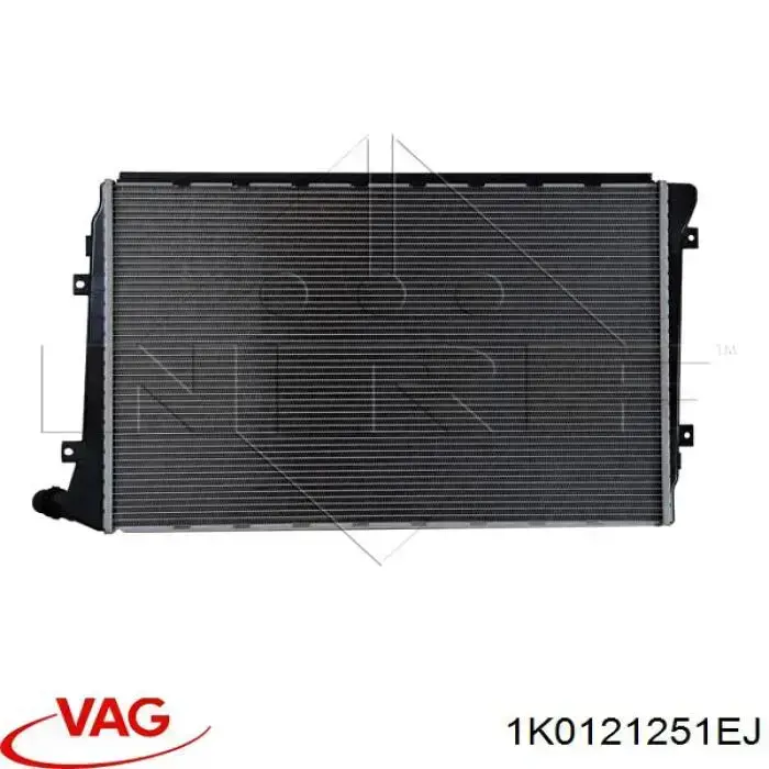 Купить 1K0121251EJ VAG Радиатор водяной
