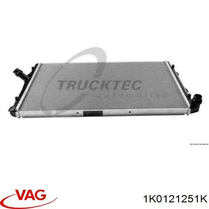 Радиатор охлаждения двигателя VAG 1K0121251K цена, от 63.49 USD
