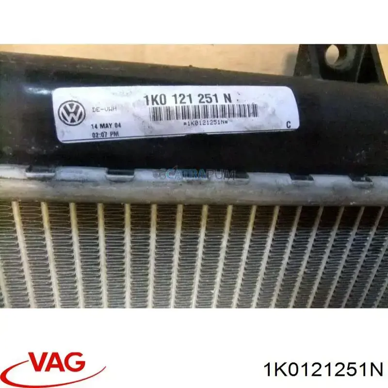 Купить 1K0121251N VAG Радиатор водяной