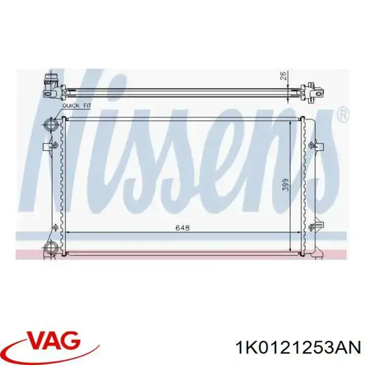 Радиатор охлаждения двигателя VAG 1K0121253AN цена, от 36.68 USD