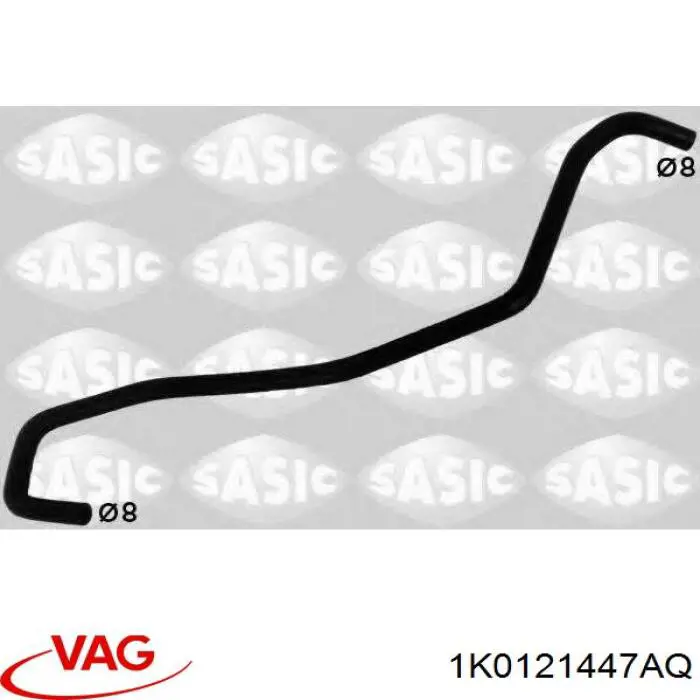 Шланг радиатора охлаждения VAG 1K0121447AQ цена, от 8.70 USD