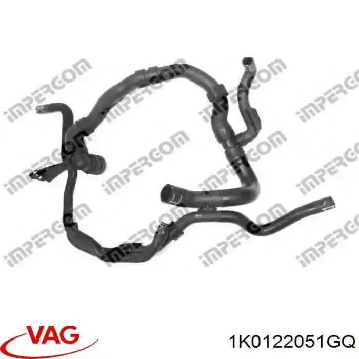 Купить 1K0122051GC VAG Шланг радиатора охлаждения нижний