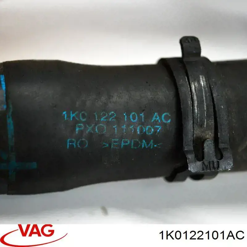 1K0122101AC VAG шланг (патрубок радиатора охлаждения верхний)