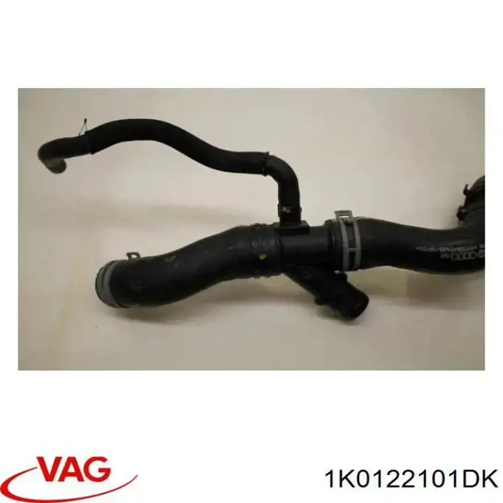 1K0122101DK VAG mangueira (cano derivado do radiador de esfriamento superior)