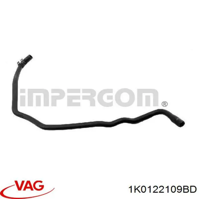 Купить 1K0122109BD VAG Шланг расширительного бачка нижний