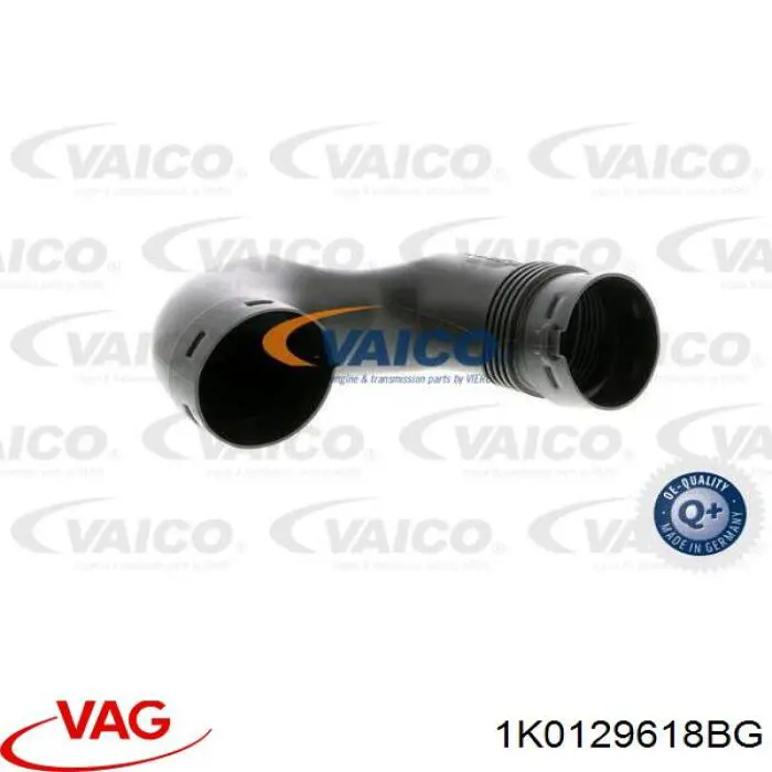 1K0129618BG VAG cano derivado de ar, entrada de filtro de ar