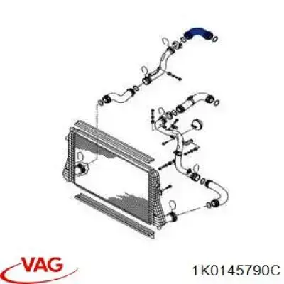 1K0145790C VAG Патрубок интеркуллера