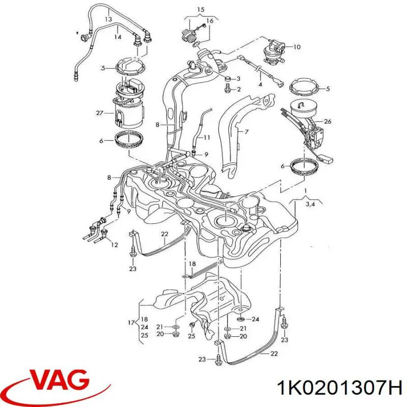 1K0201307H VAG 