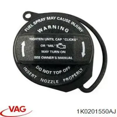 Пробка топливного бака VAG 1K0201550AJ цена, от 55.54 USD