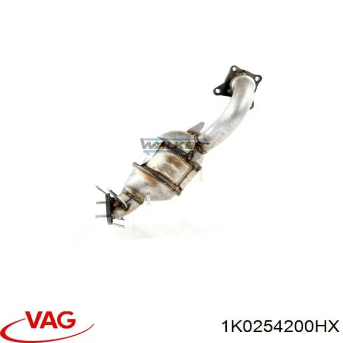 Каталитический нейтрализатор отработавших газов VAG 1K0254200HX цена, от 379.62 USD