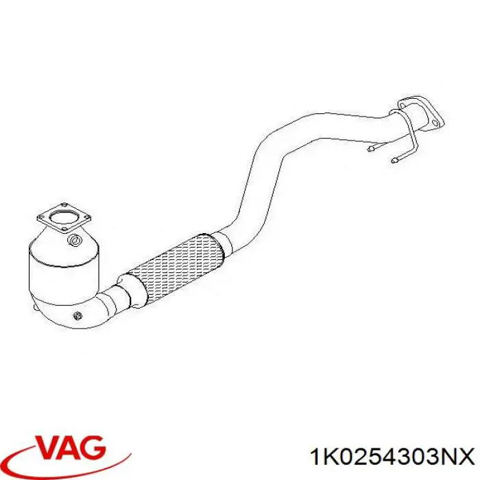 Трубы приемные (штаны) VAG 1K0254303NX цена, от 197.00 USD