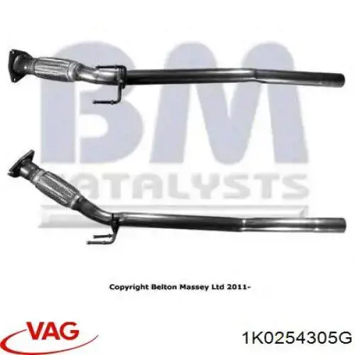 Купить 1K0254305G VAG Приёмная труба
