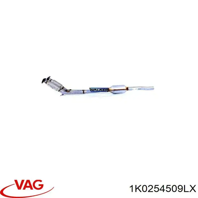 Купить 1K0254509LX VAG Передняя часть глушителя