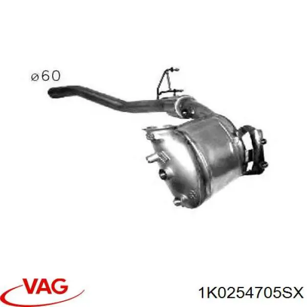 Глушитель, передняя часть VAG 1K0254705SX цена, от 444.64 USD