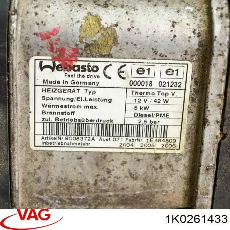 Свечи накала VAG 1K0819230 цена, от 569.30 USD