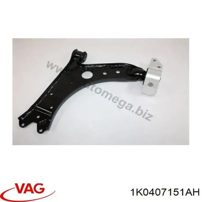 Левый рычаг передней нижней подвески VAG 1K0407151AH цена, от 35.47 USD