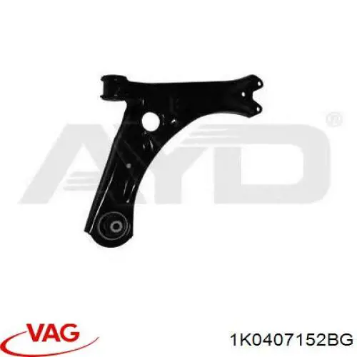 Правый рычаг передней нижней подвески VAG 1K0407152BG цена, от 25.14 USD
