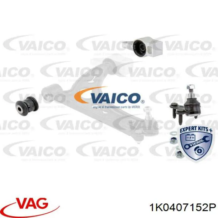 Правый рычаг передней нижней подвески VAG 1K0407152P цена, от 53.06 USD