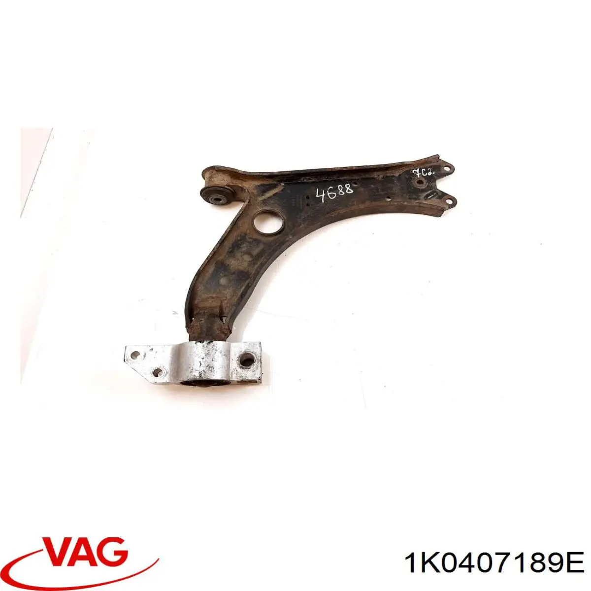 Левый рычаг передней нижней подвески VAG 1K0407189E цена, от 12.12 USD