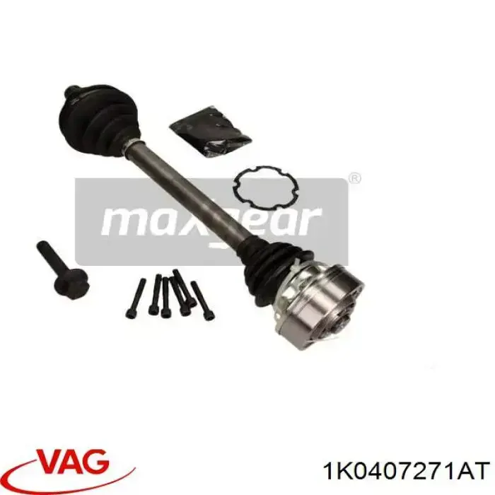 1K0407271AT VAG Полуось передняя левая