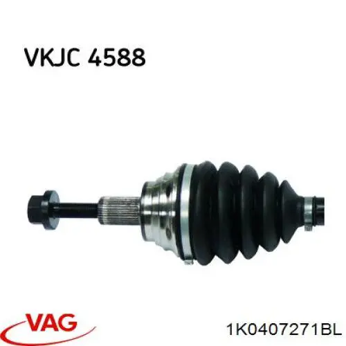 Привод передний левый VAG 1K0407271BL цена, от 39.80 USD