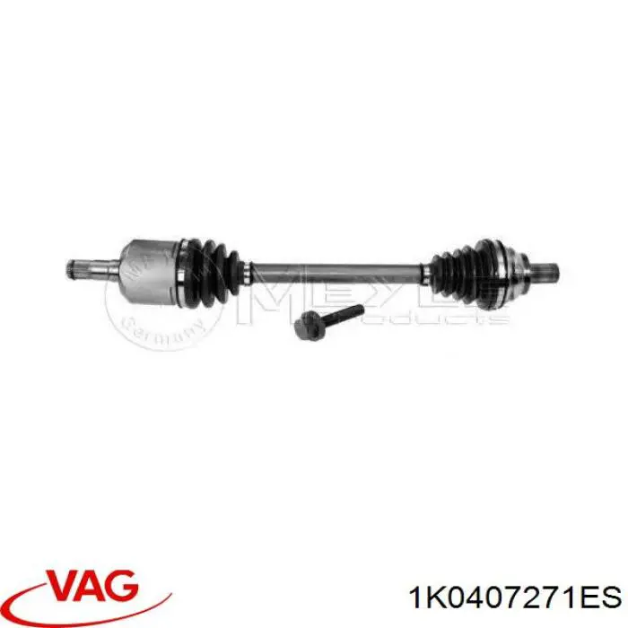 Привод передний левый VAG 1K0407271ES цена, от 72.47 USD