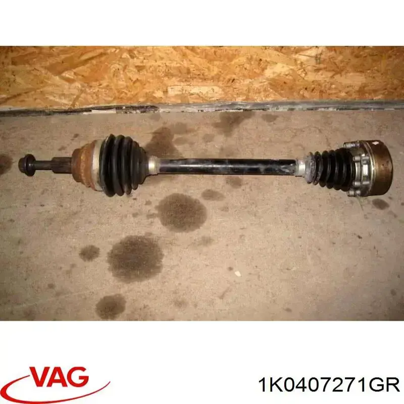 1K0407271GR VAG Полуось передняя левая