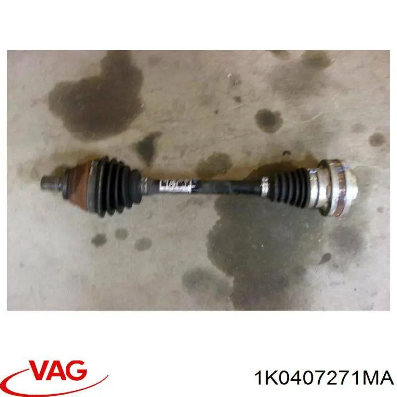 1K0407271MA VAG Полуось передняя левая