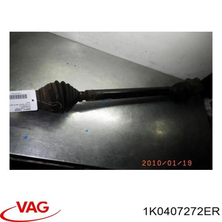 1K0407272ER VAG Полуось передняя, правая